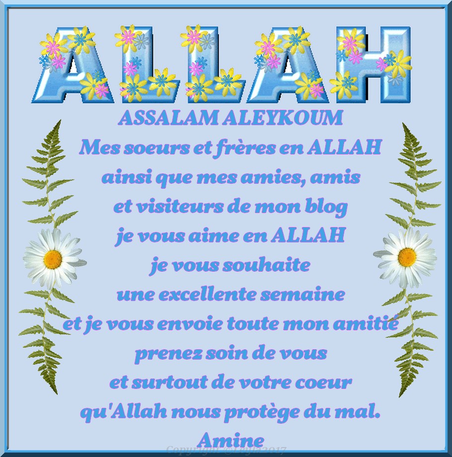 Mon Frere Ma Soeur ma soeur, mon frère je t'aime en ALLAH